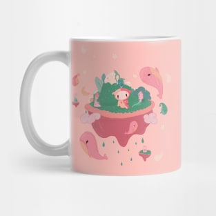 floating whale island Mug